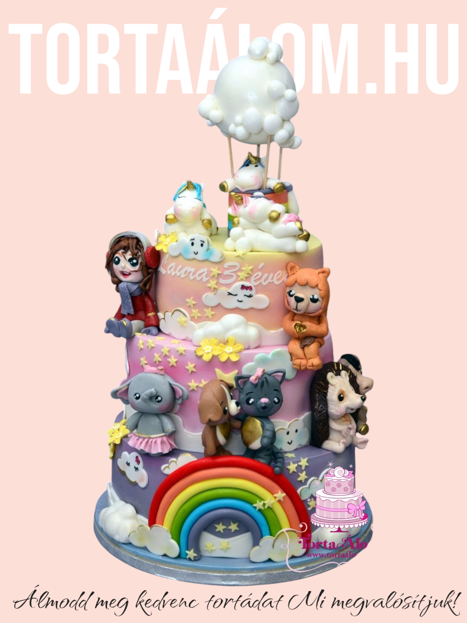 Állatfigurás Torta