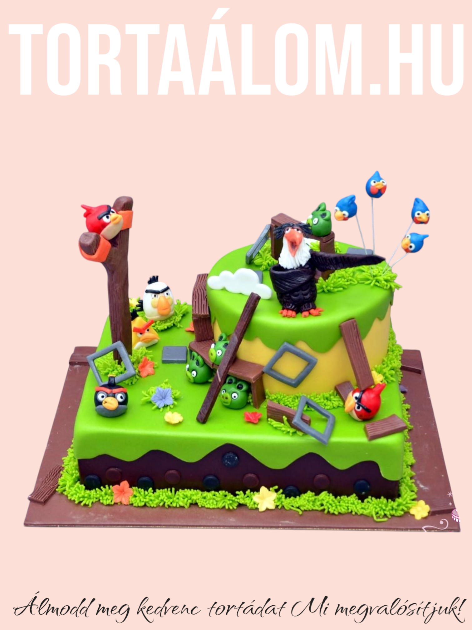 Angri Birds Torta
