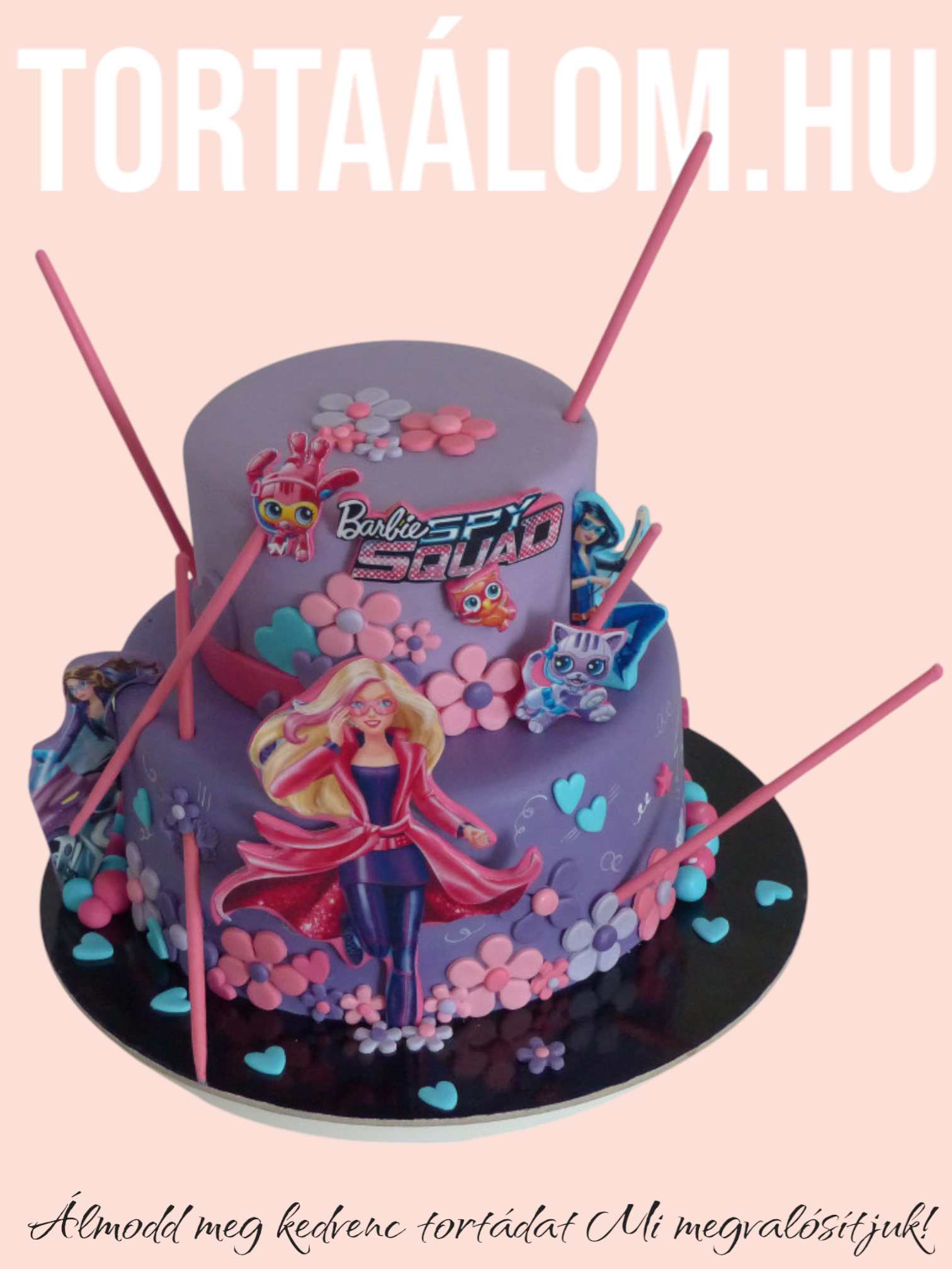 Barbi Titkosügynök Torta