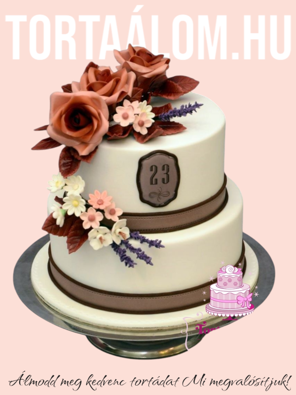 Barna Virágos Torta