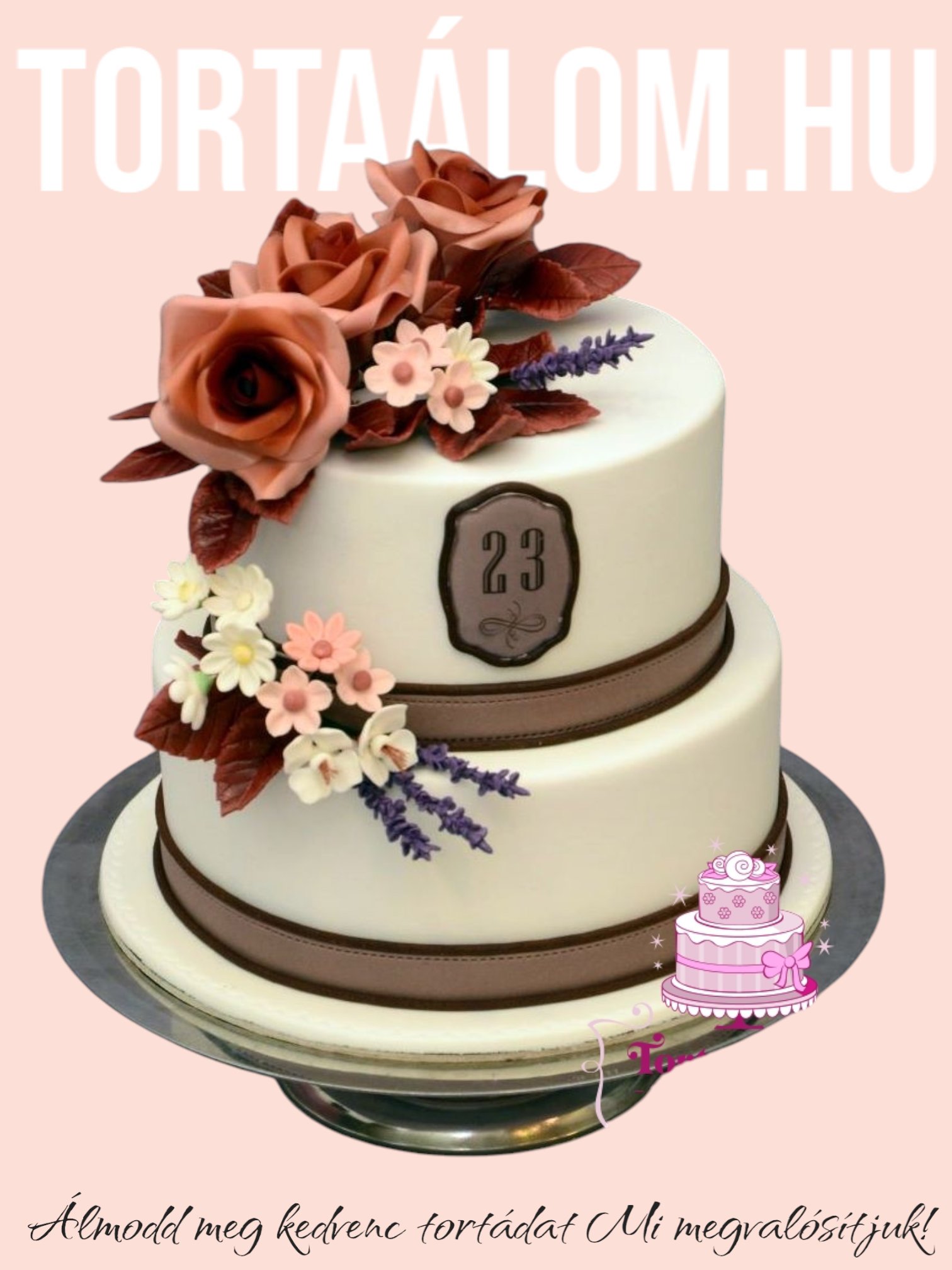 Barna Virágos Torta