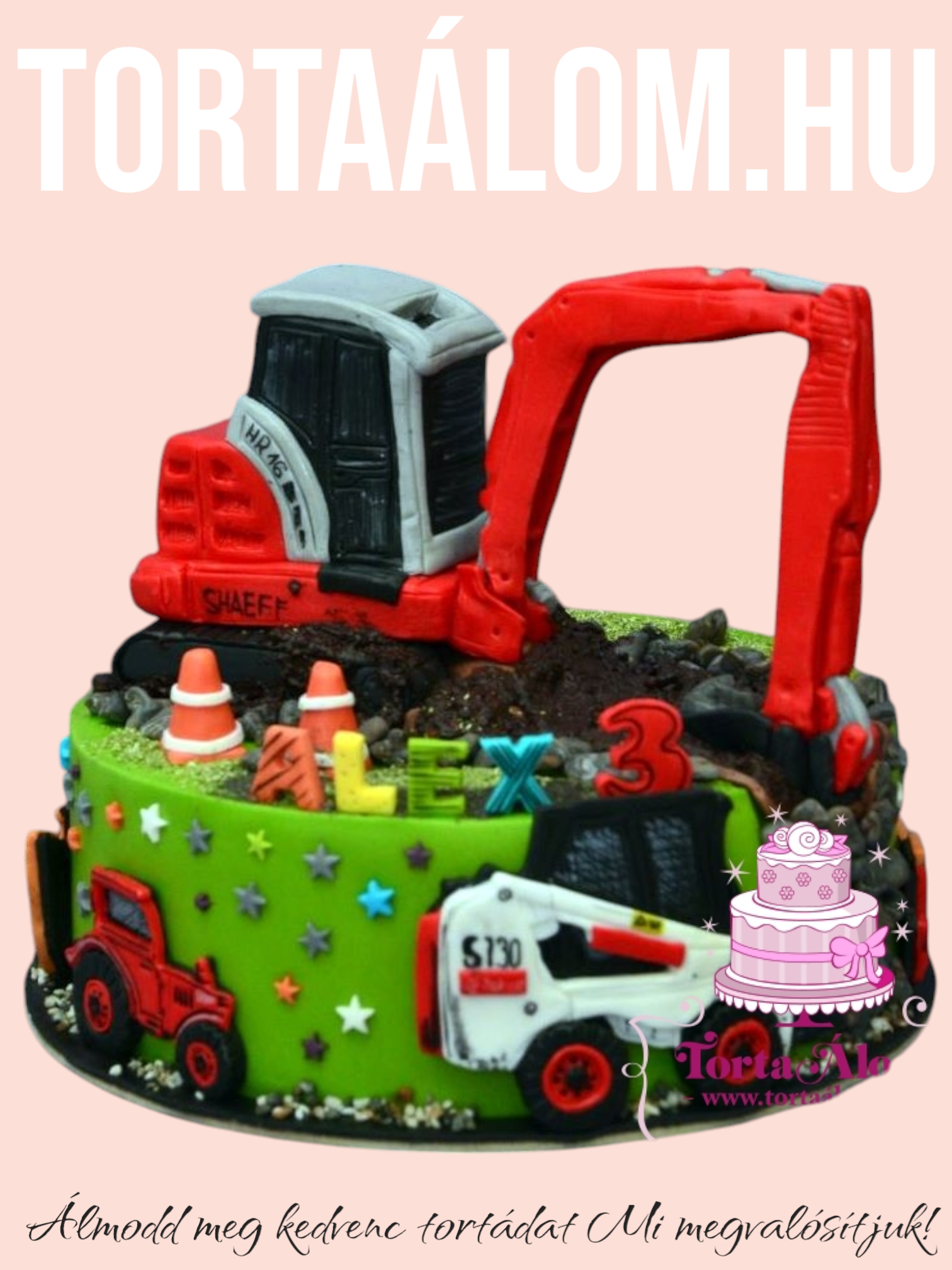Bobcat Torta Piros