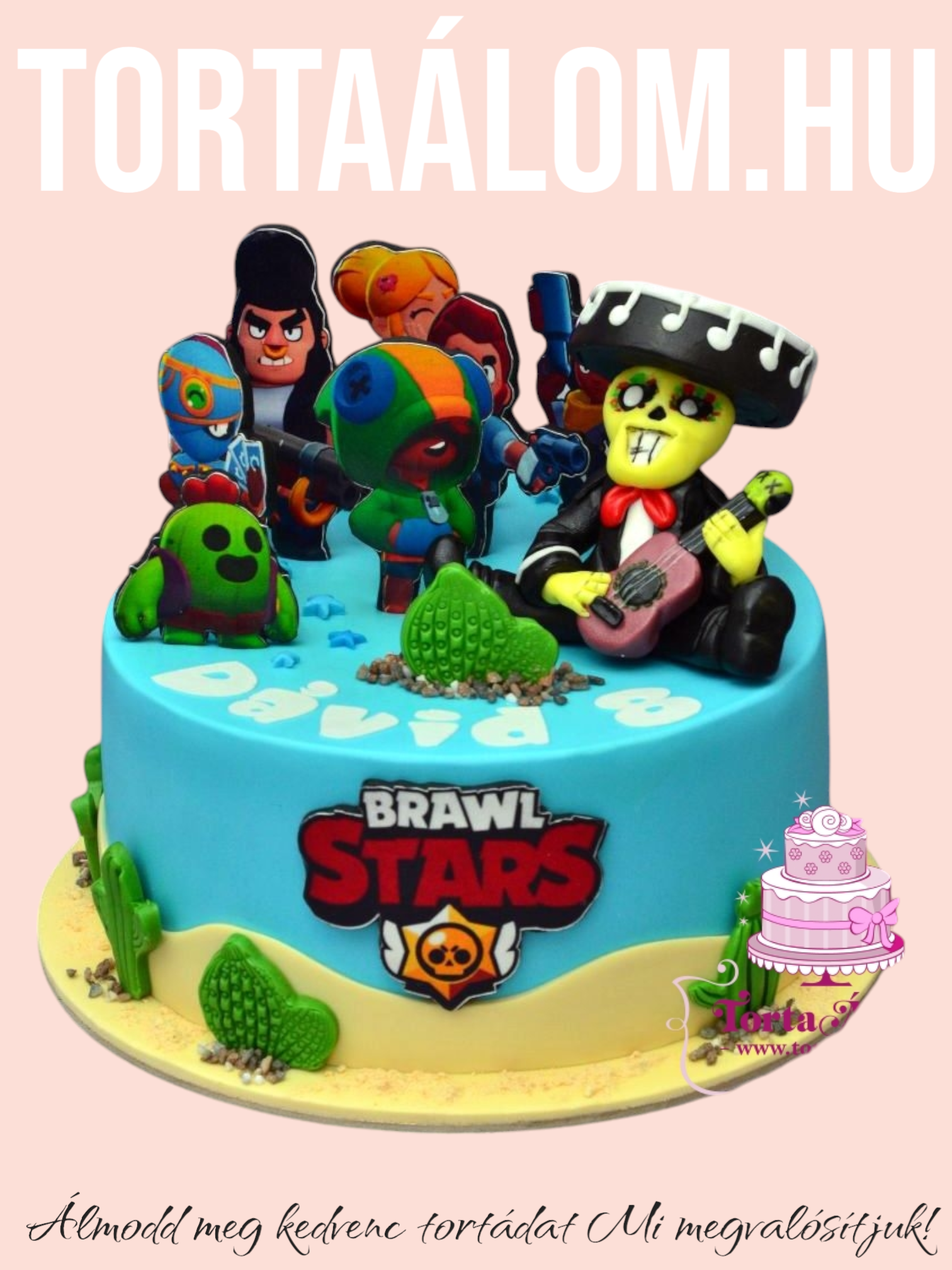 Brawl Star Torta Figurás 2