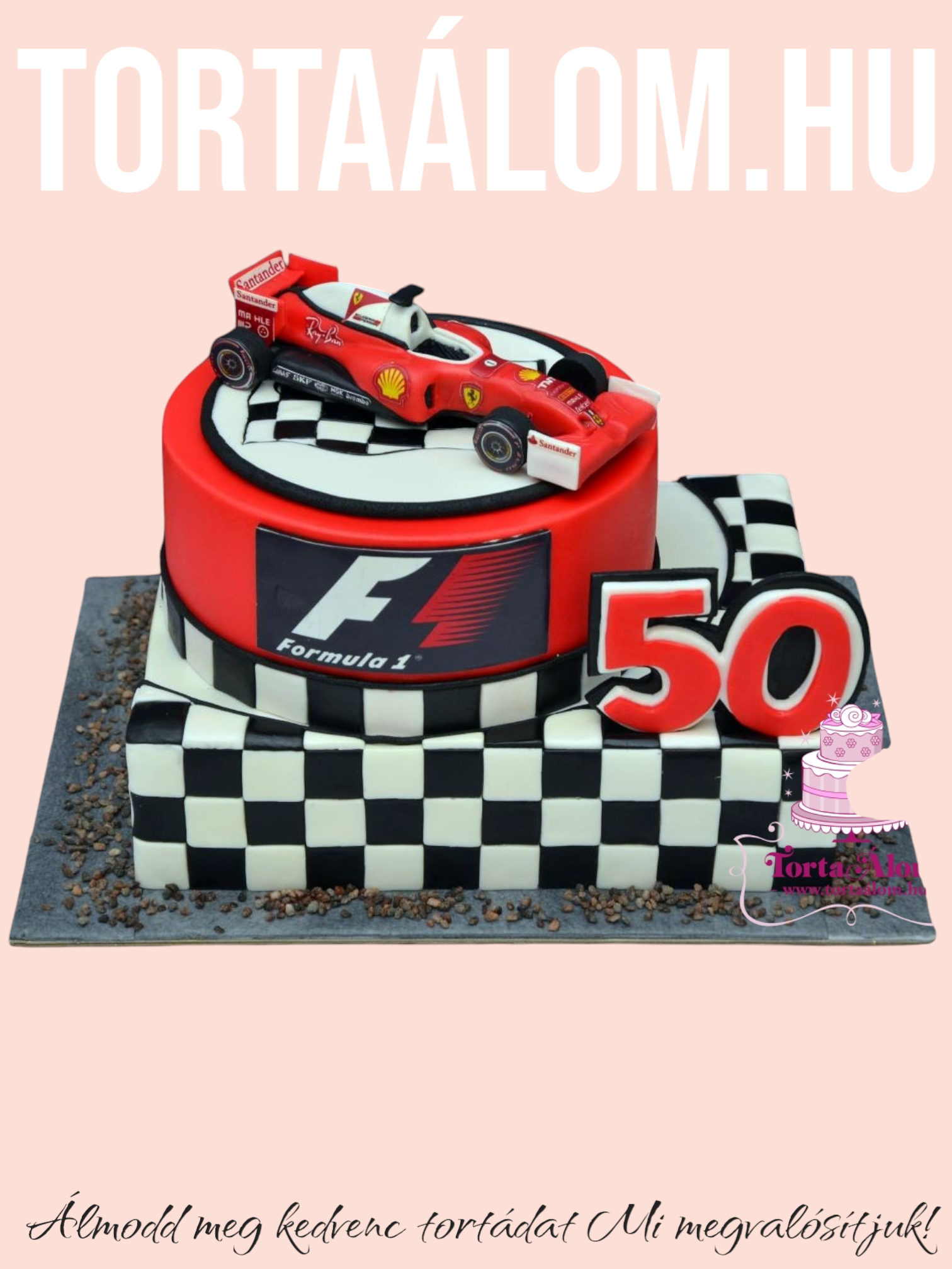 F1 Autó Figurás Torta