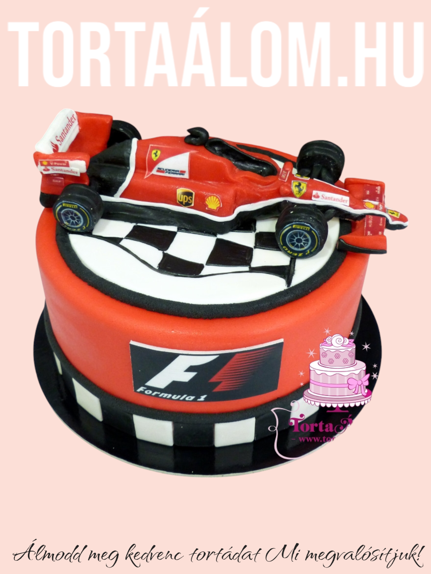 F1 Autós Torta