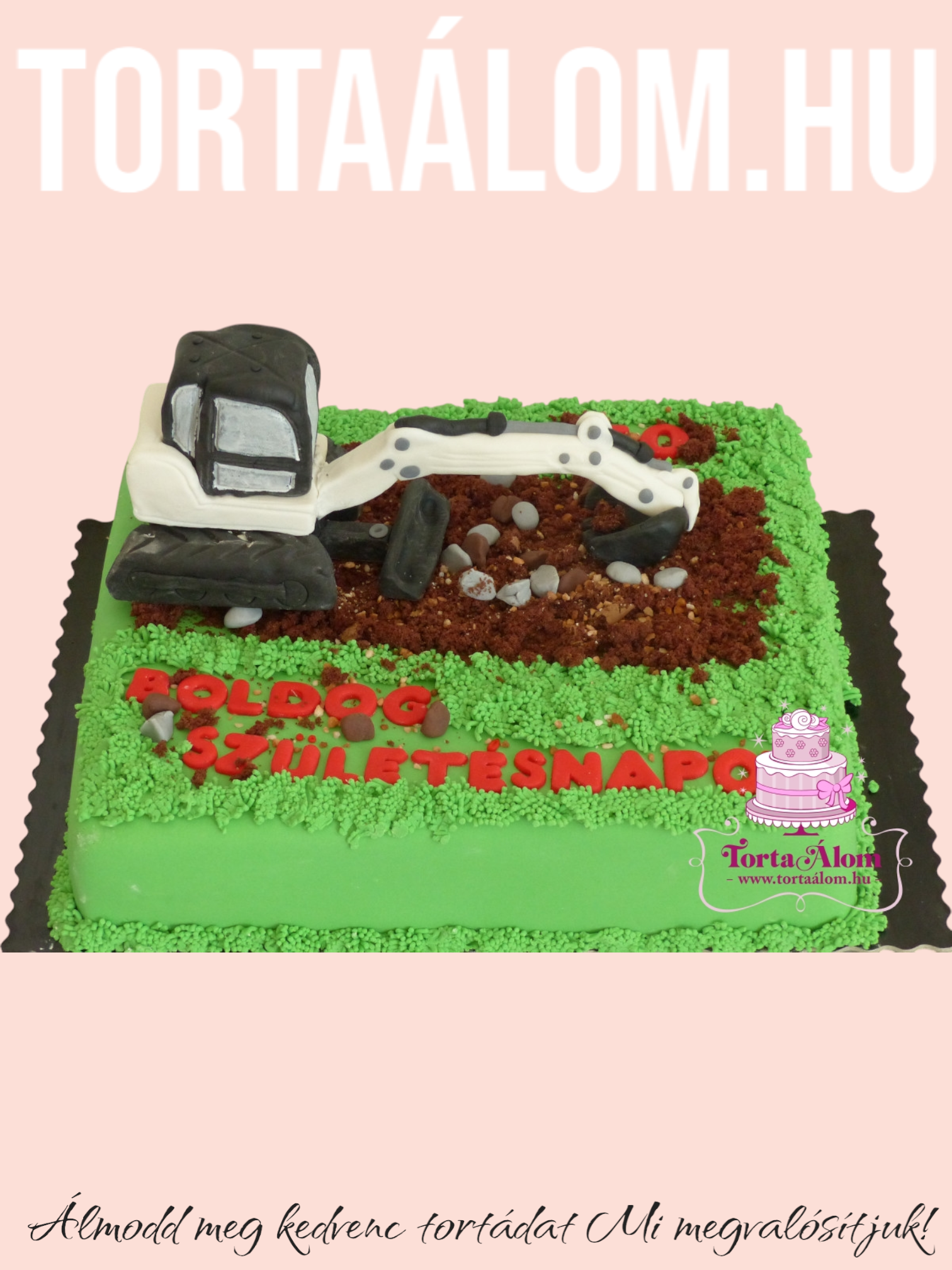 Fehér Bobcat Torta 2