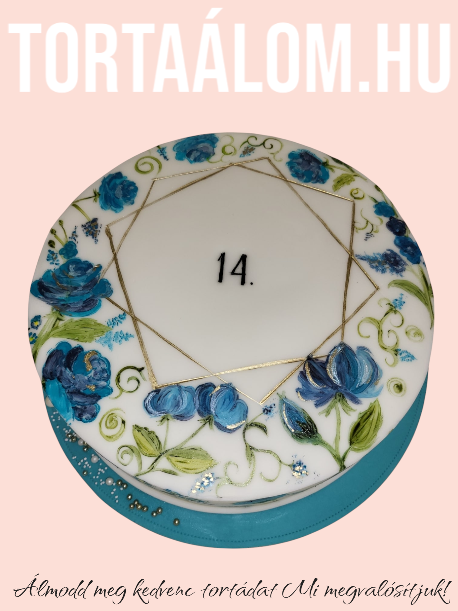Festett Virágos Torta