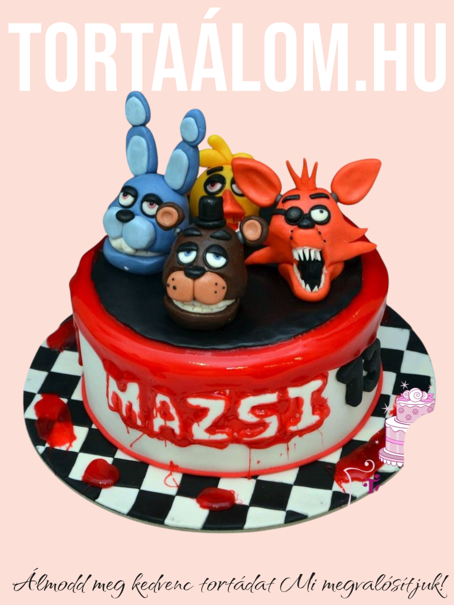 Five Nights At Freddy S Torta Karakterek