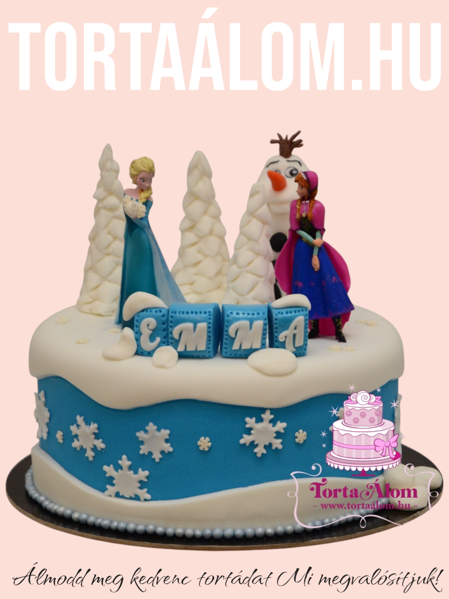 Frozen Figurás Torta