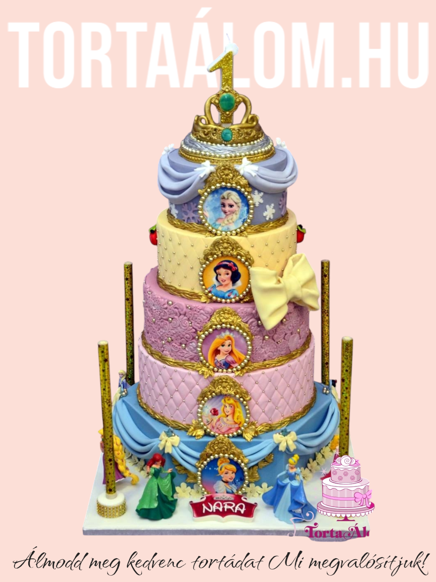 Hercegnős 5 Emeletes Torta