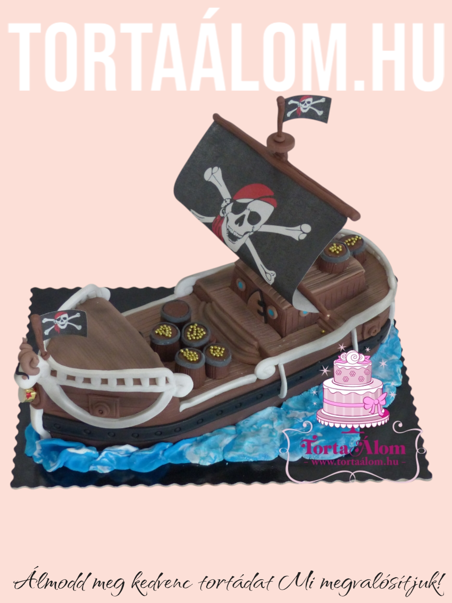 Kalóz Hajó Torta