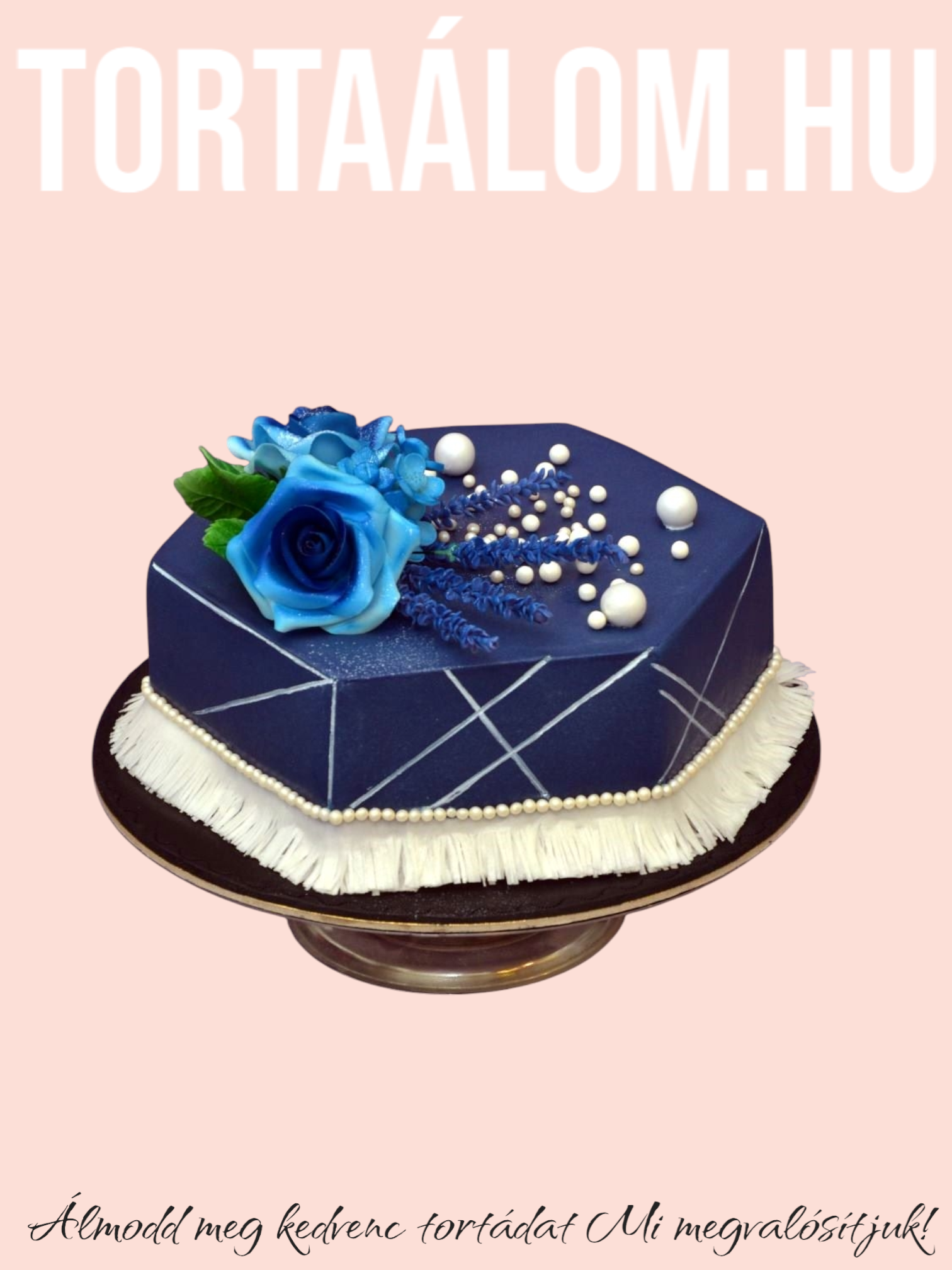 Kék Rózsás Torta