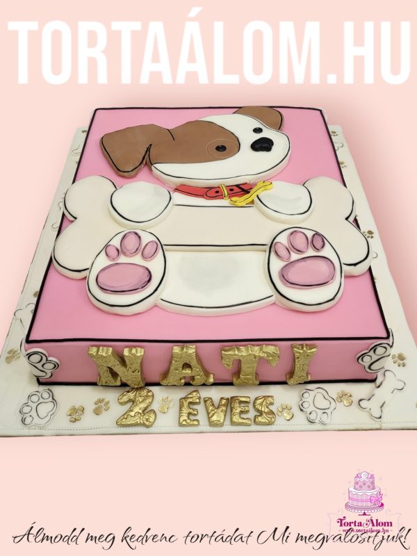 Kutyás Lányos Szülinapi Torta