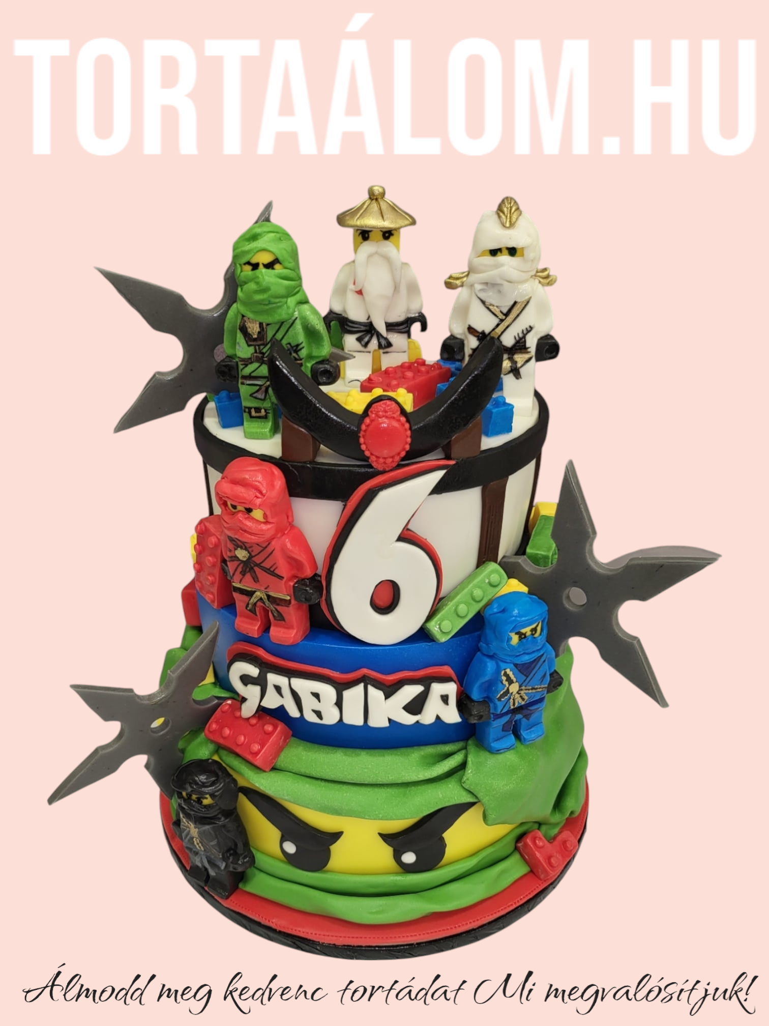 Lego Ninjago Torta 3 Emeletes