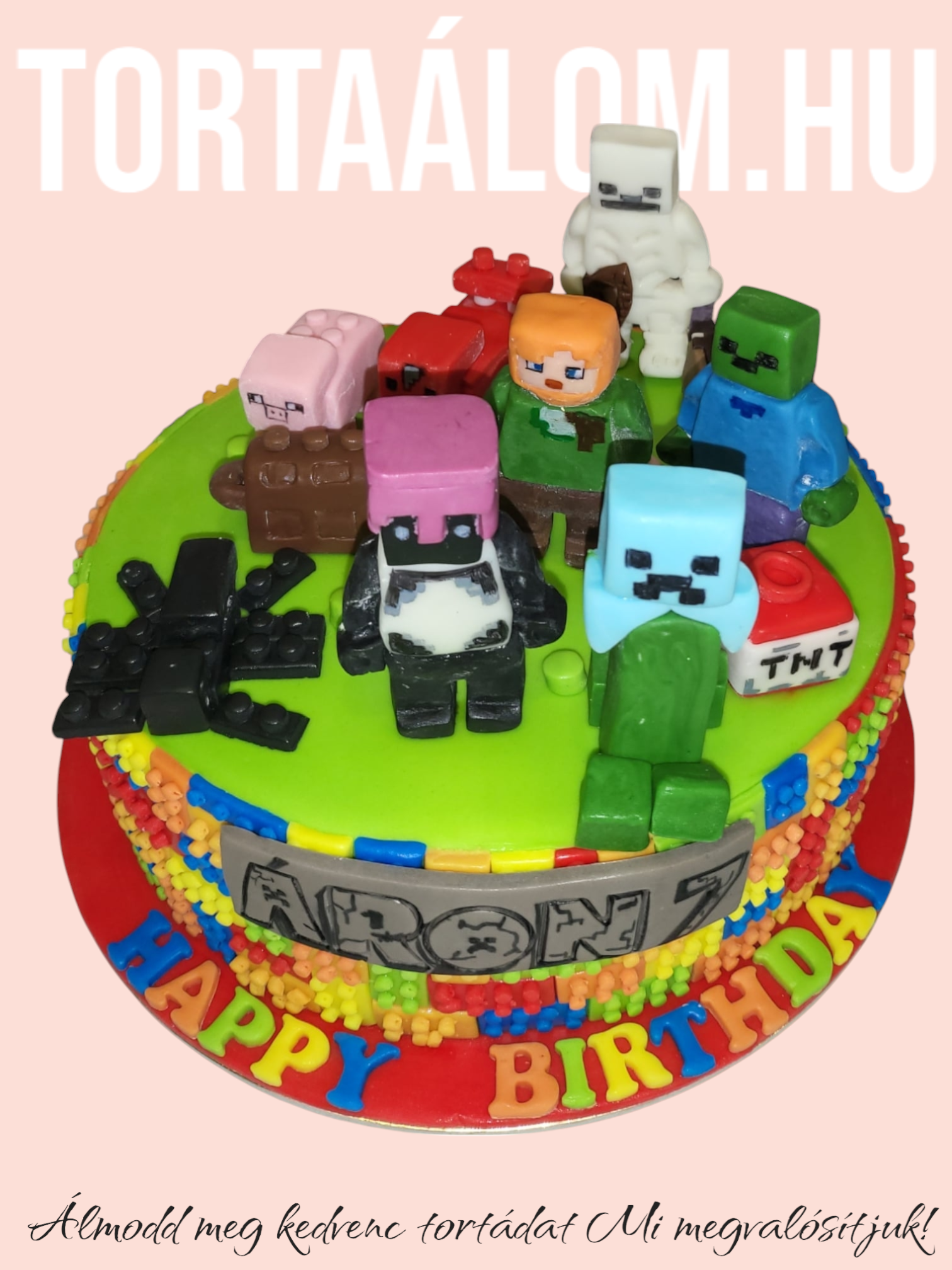 Minecraft Torta Lego Változat