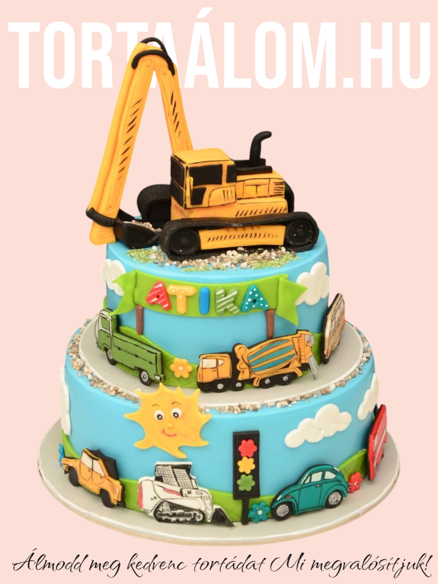 Munkagépes Emeletes Torta