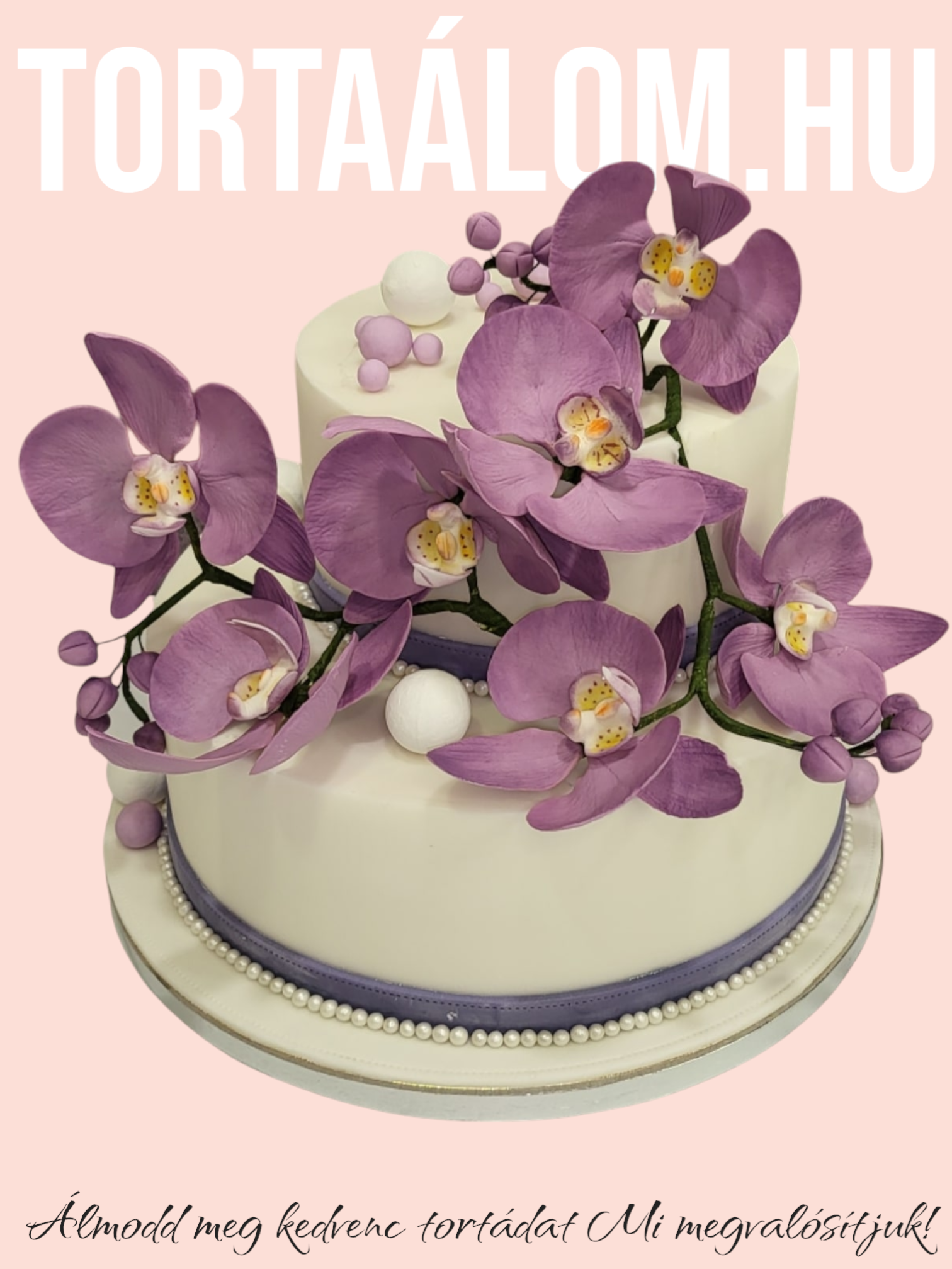 Orchideás Torta 3