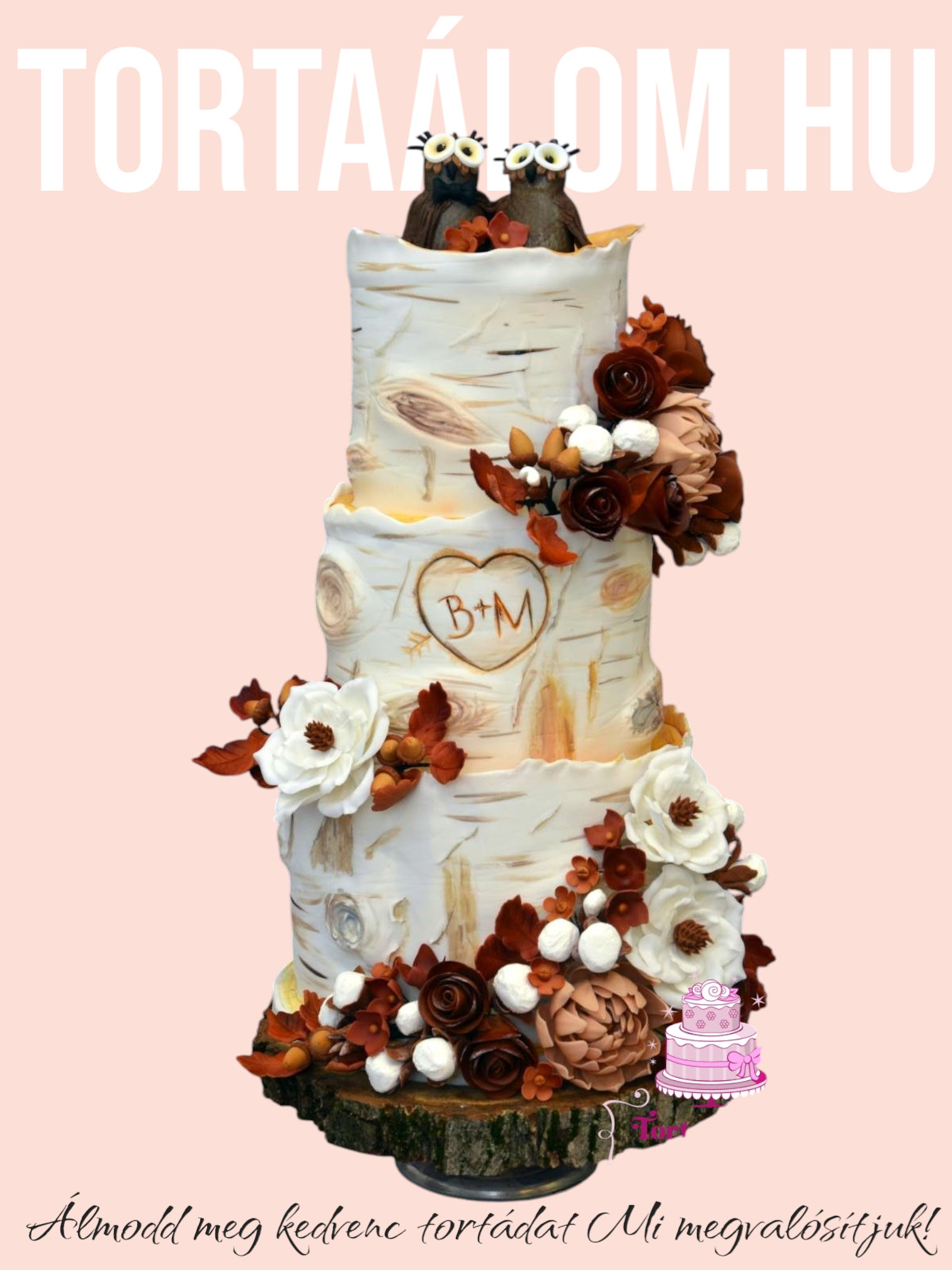 Őszi Hangulatú Esküvői Torta