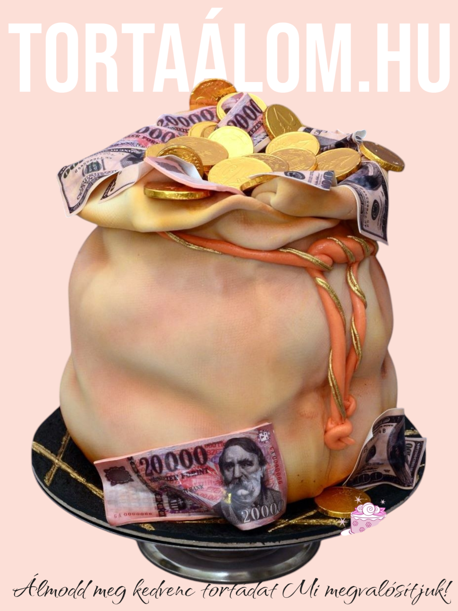 Pénzes Zsák Torta