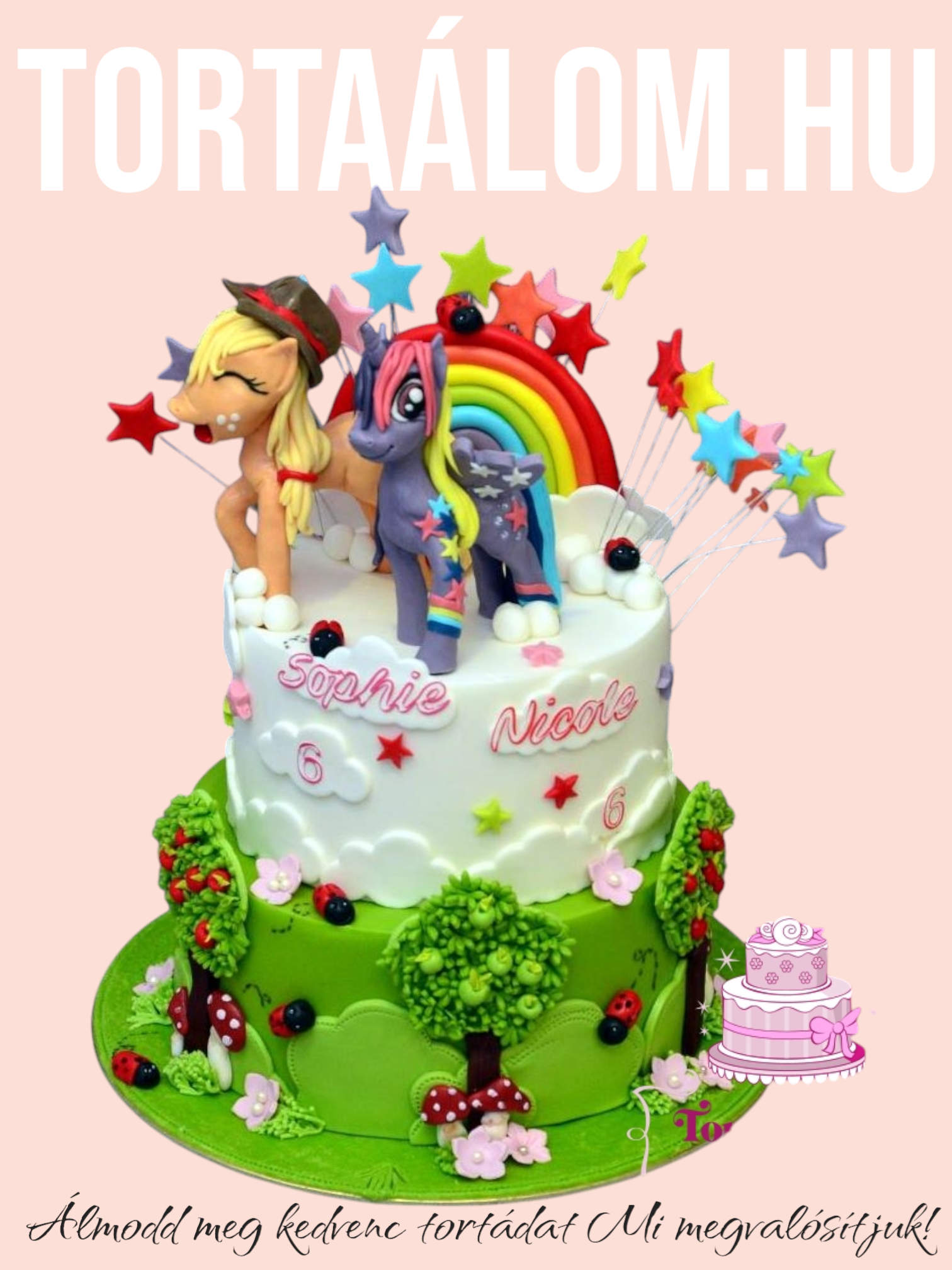 Pónis Torta 2 Pónival