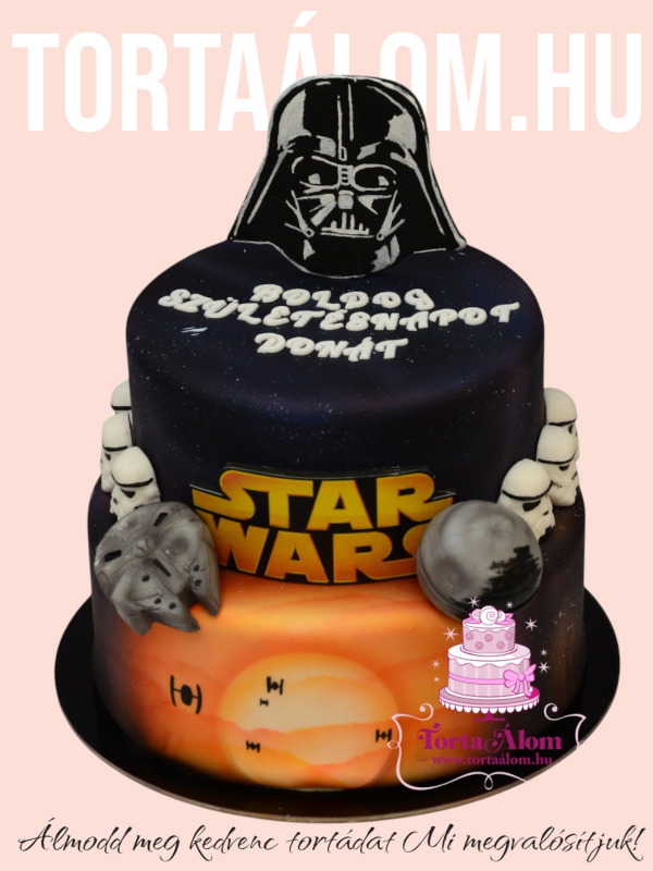 Sw  Űrhajós Figurás Dart Waderrel Torta
