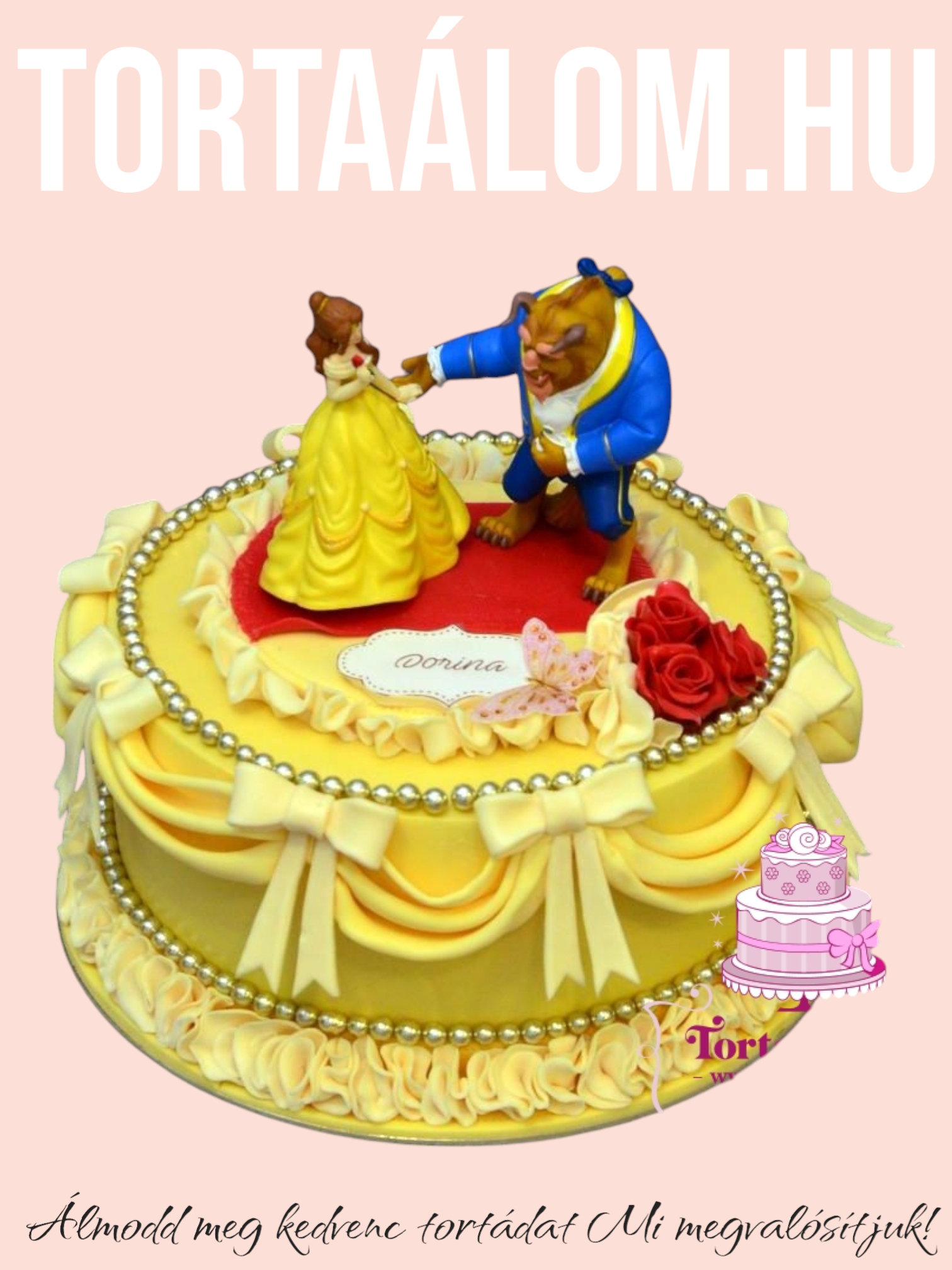 Szépség És A Szörnyeteg Torta 3