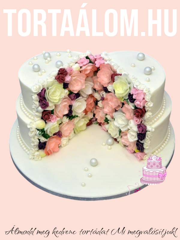 Szétnyílt Esküvői Torta