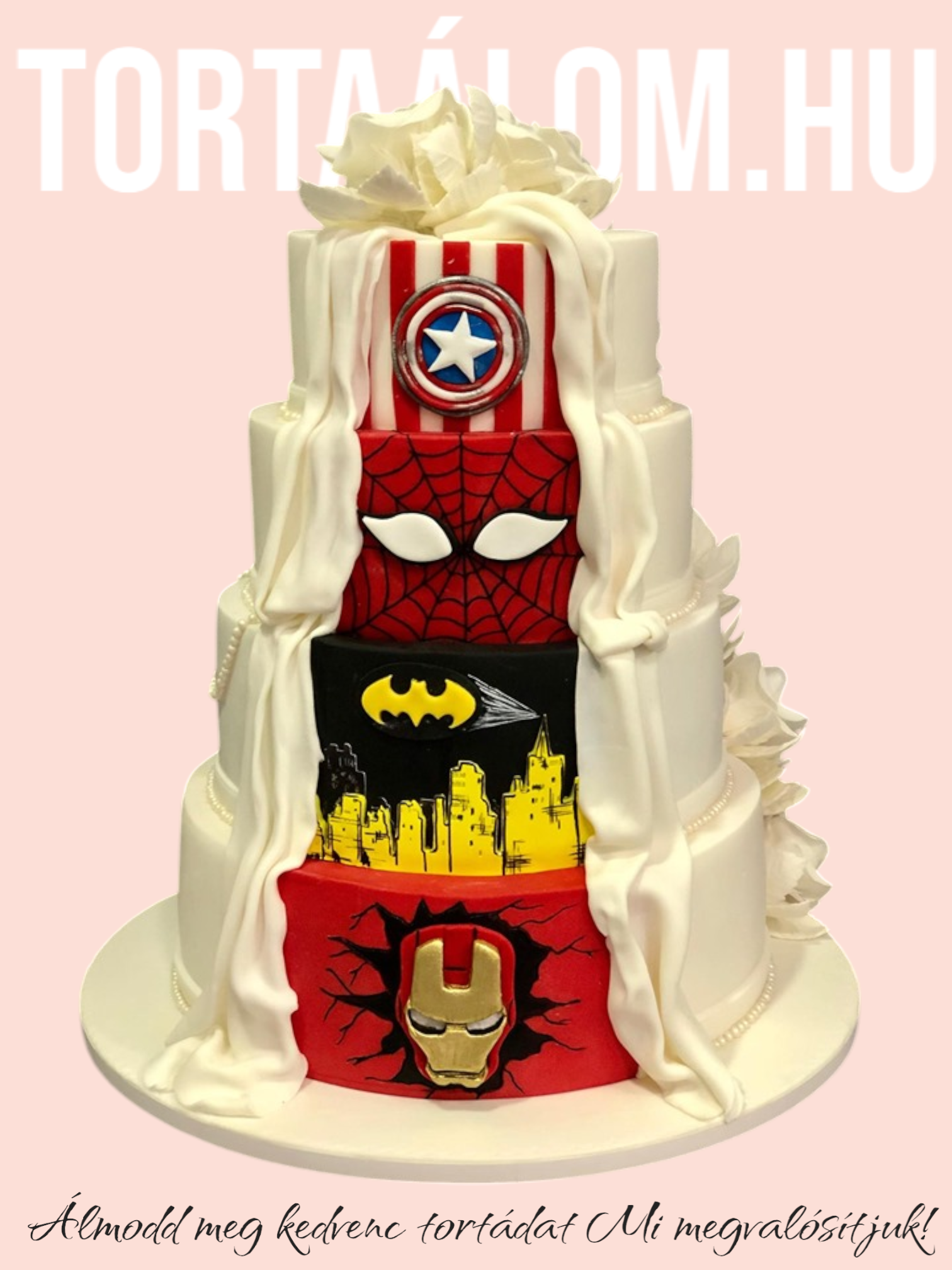 Szuperhős Esküvői Torta