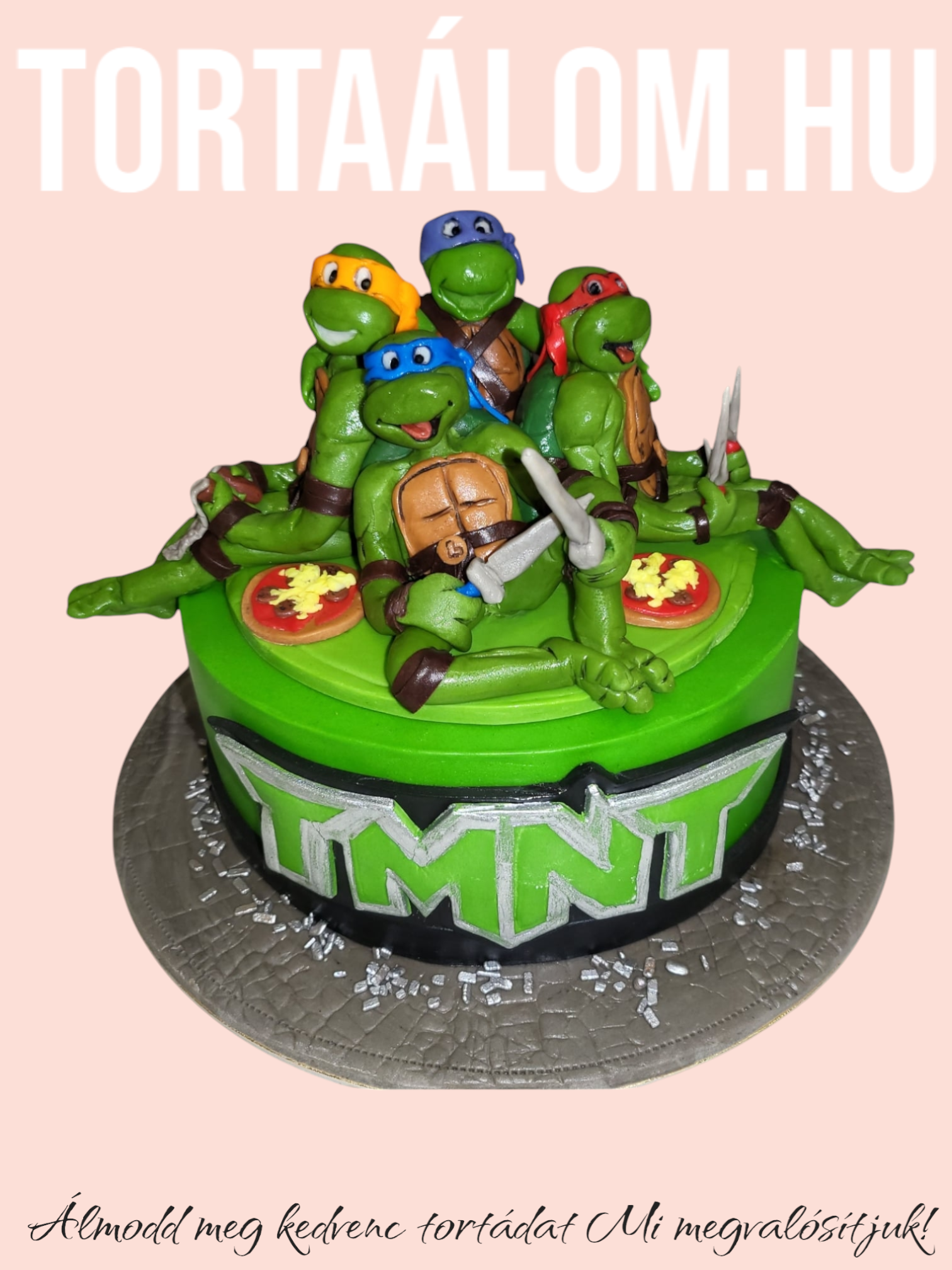 Tini Ninja Torta Figurás