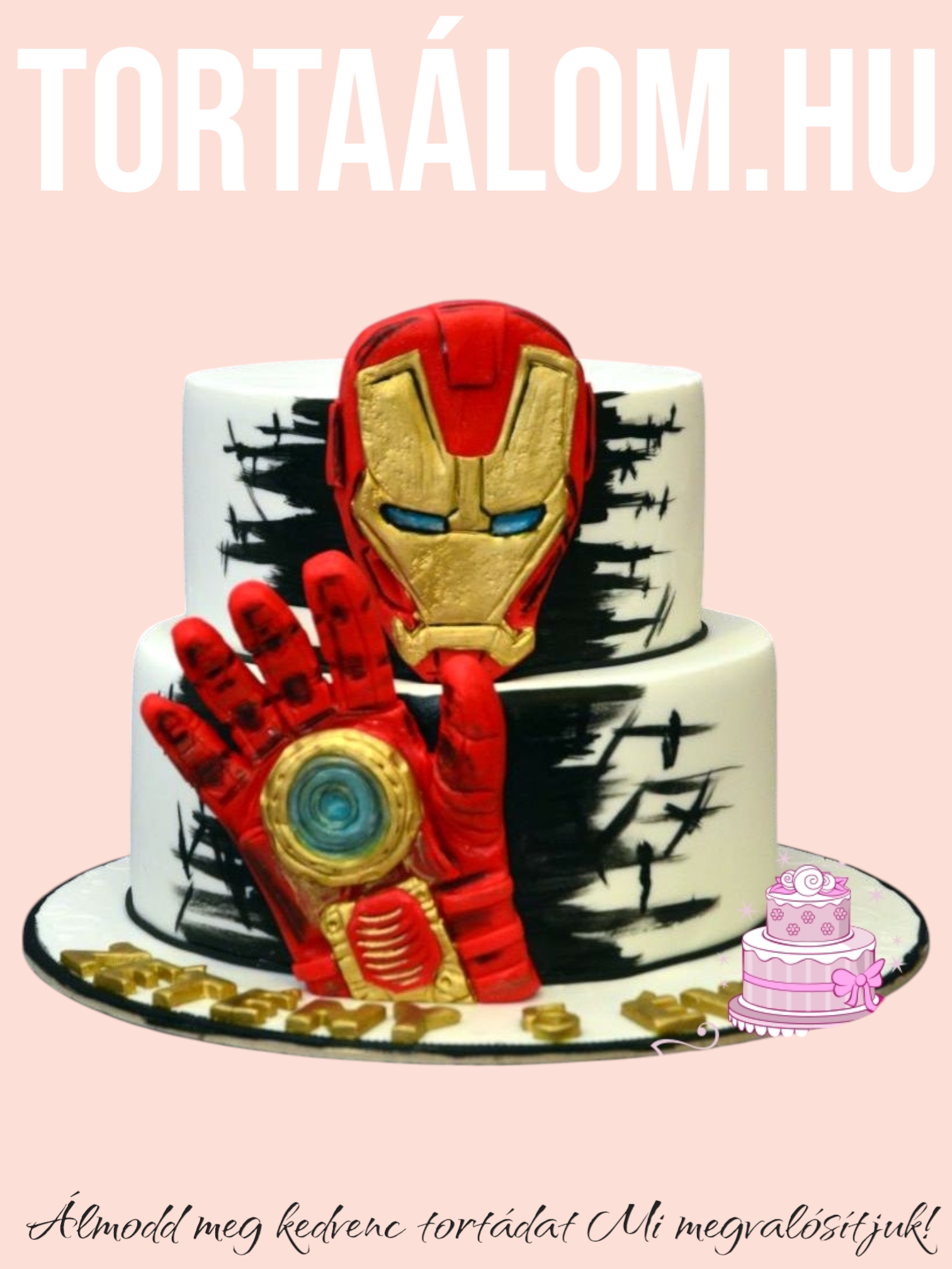 Vasember Fehér Emeletes Torta