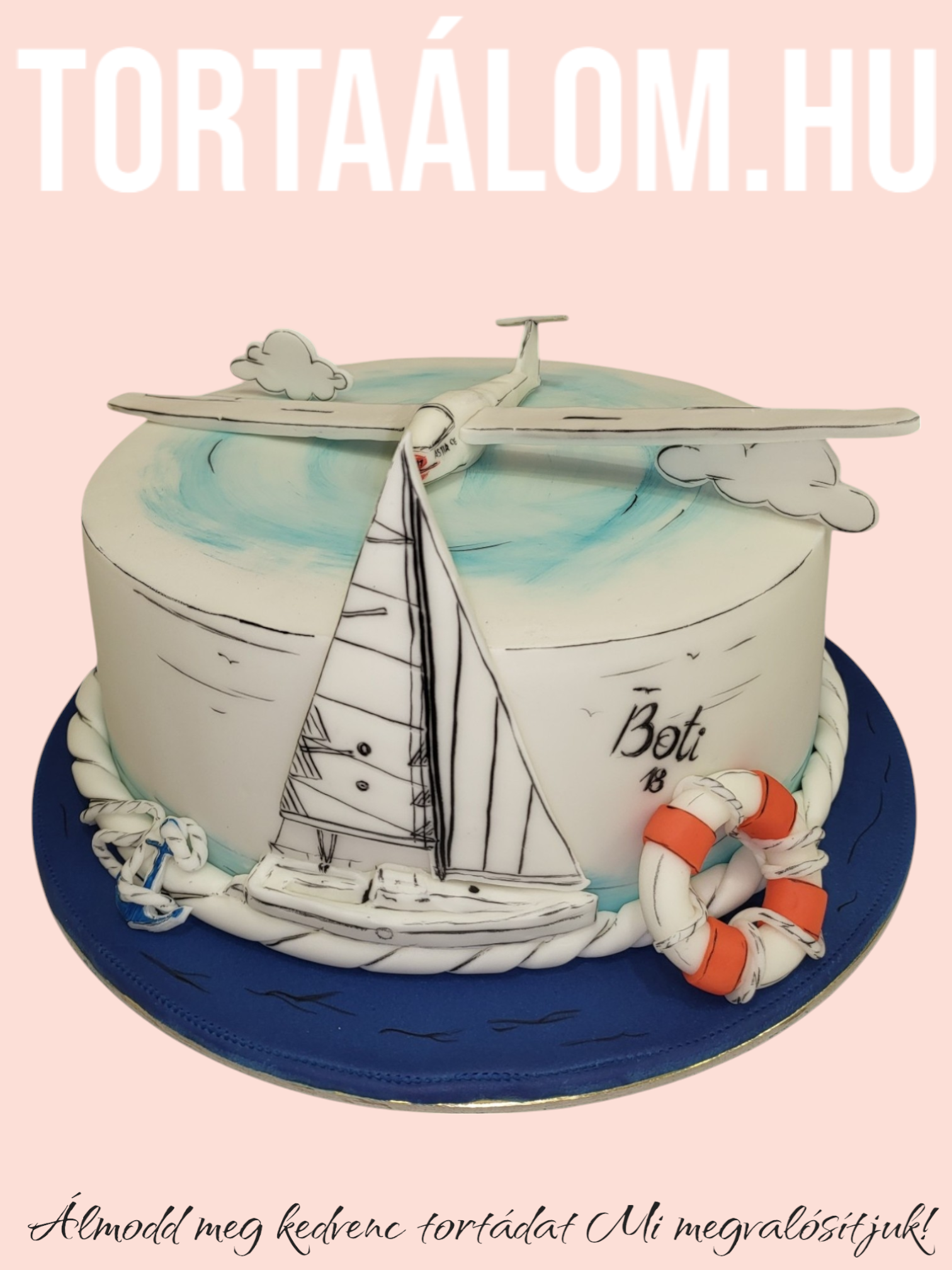 Vitorlás És Vitorlásrepülős Torta
