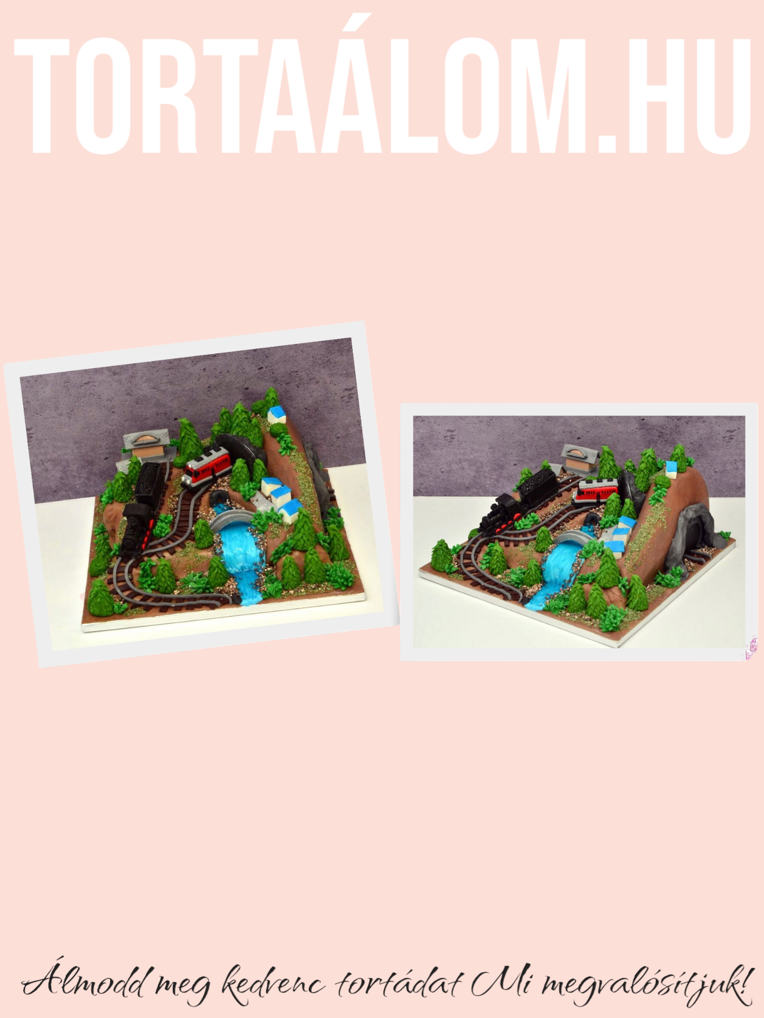 Vonat Terepasztal Torta
