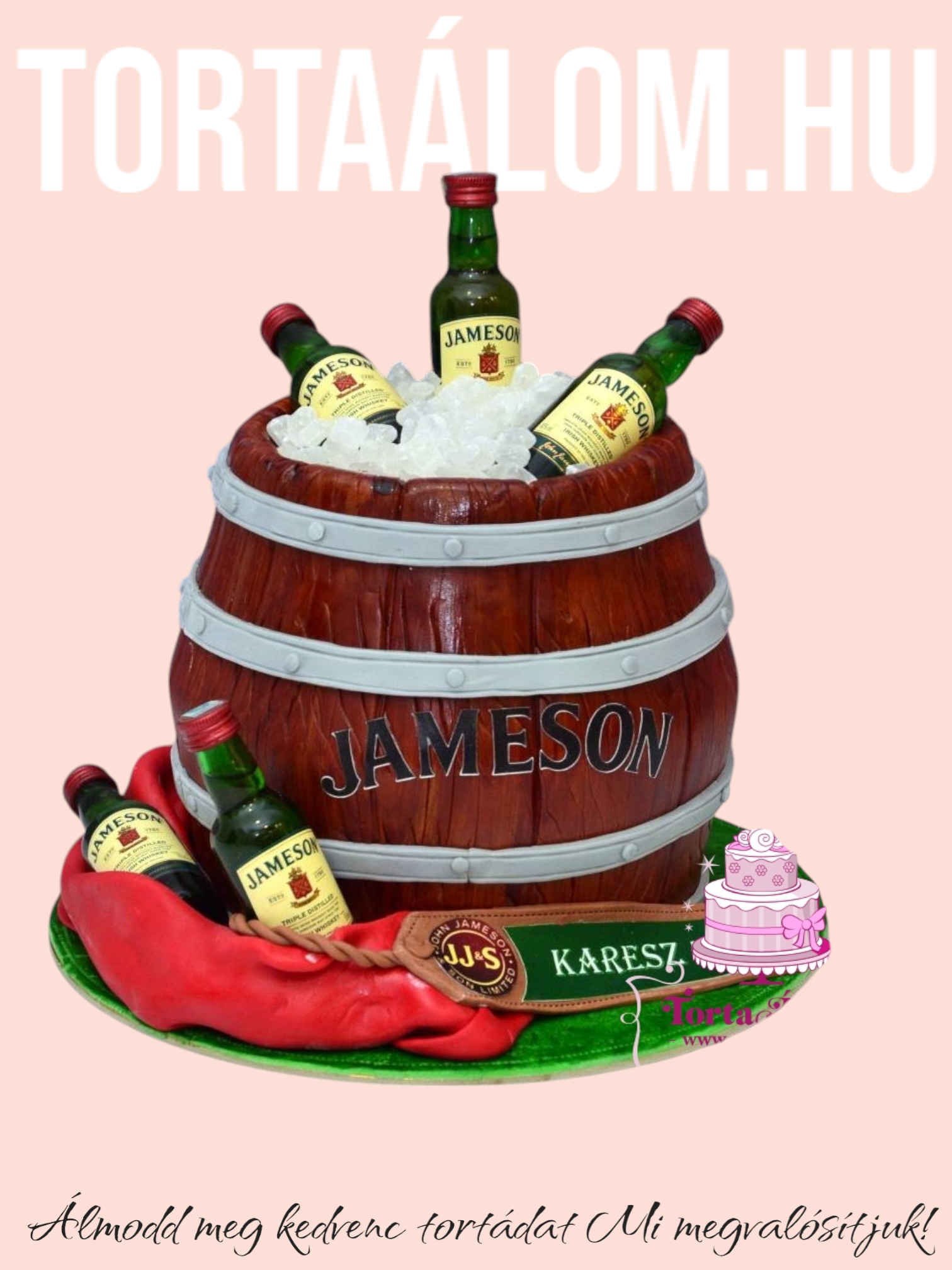 Wiskeys Hordó Torta