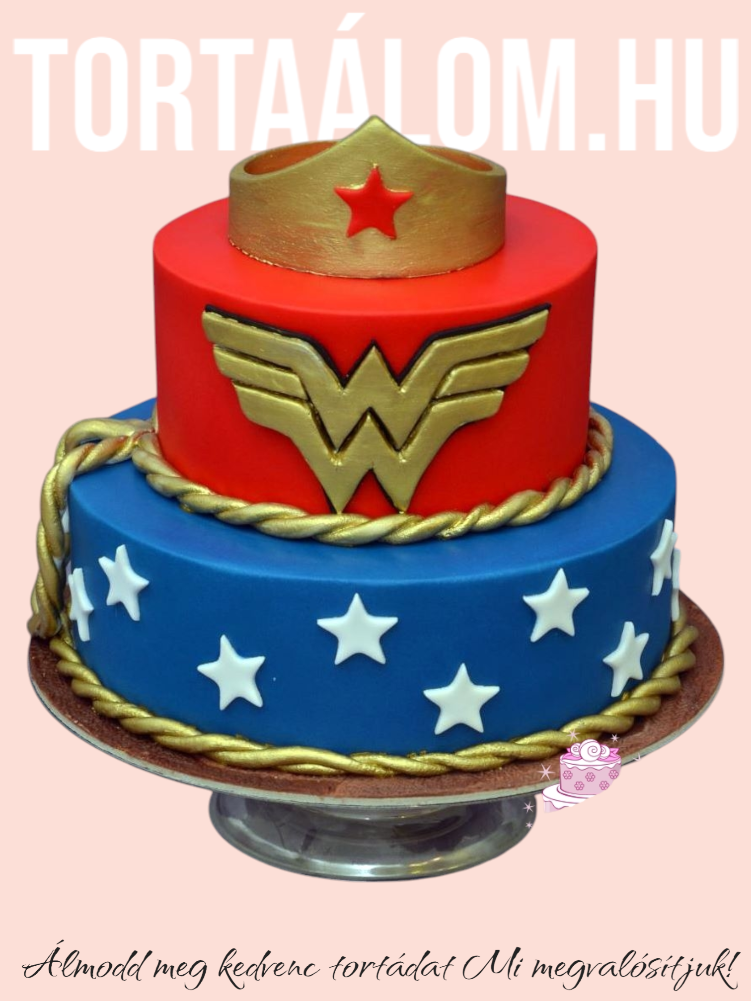 Wonder Woman Torta Emeletes