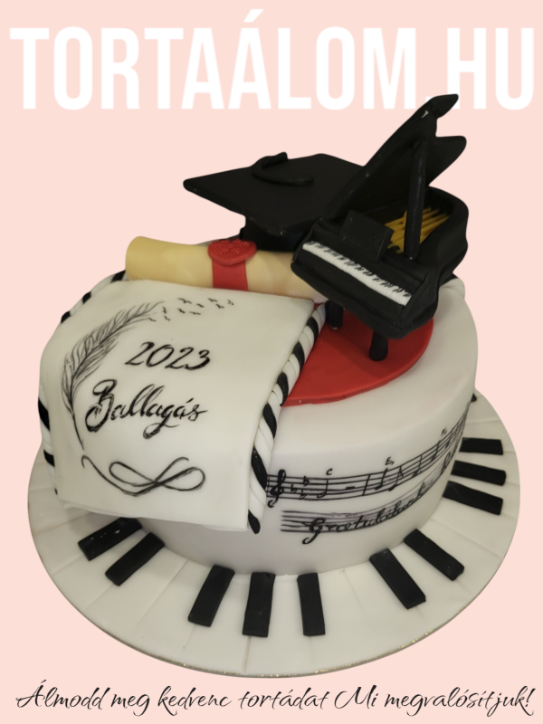 Zongorás Ballagási Torta