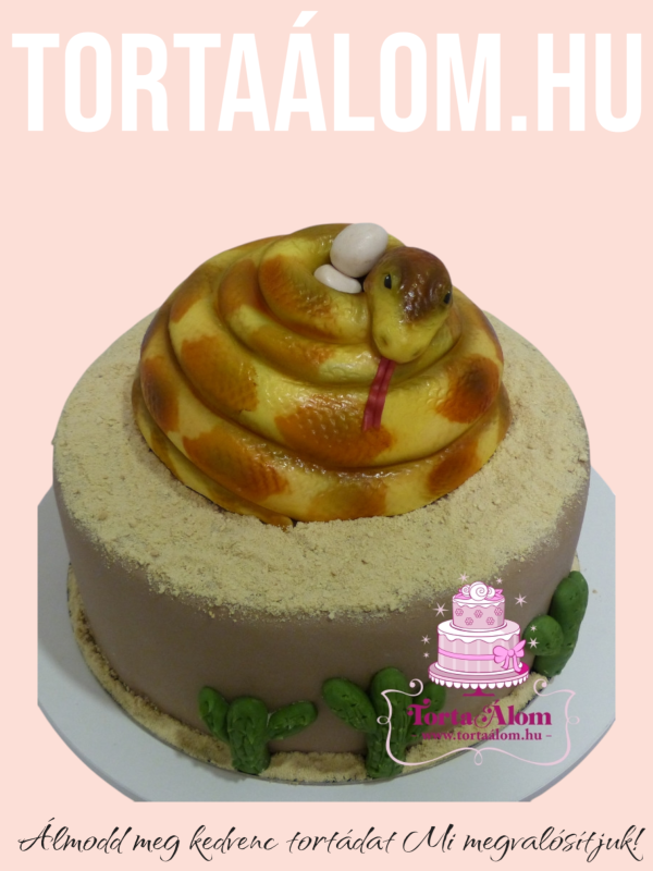 Kígyós figurás torta