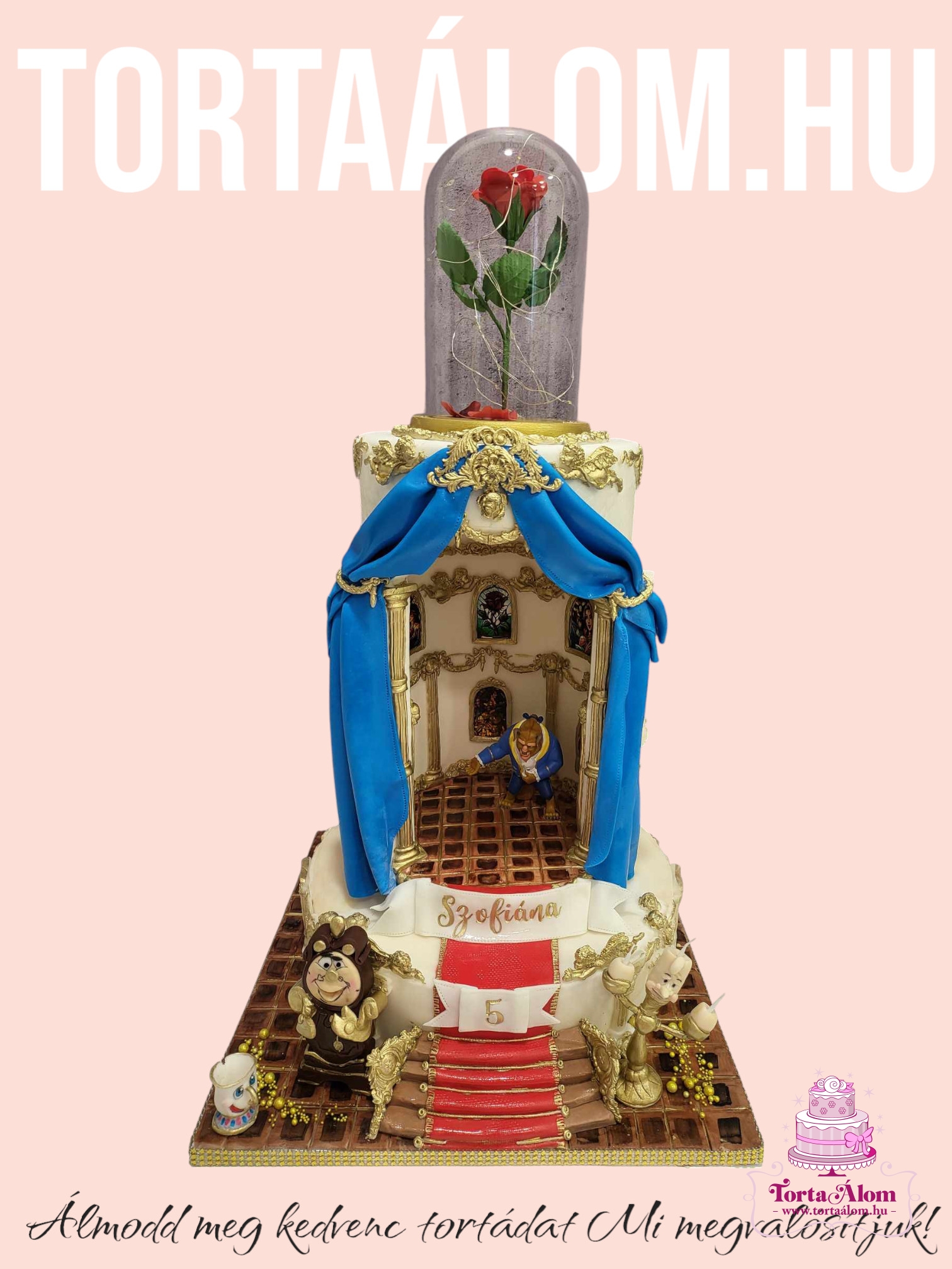 Szépség és a szörnyeteg torta, bálterem
